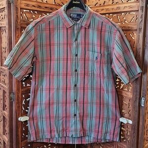 Men's Plaid Short Sleeve Shirt